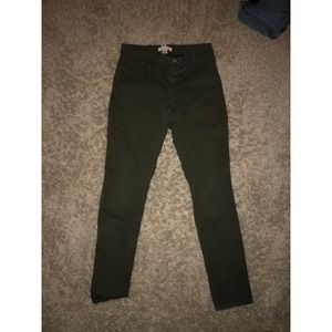 Dark green jeans